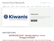 Tablet Screenshot of brecksvillekiwanis.org